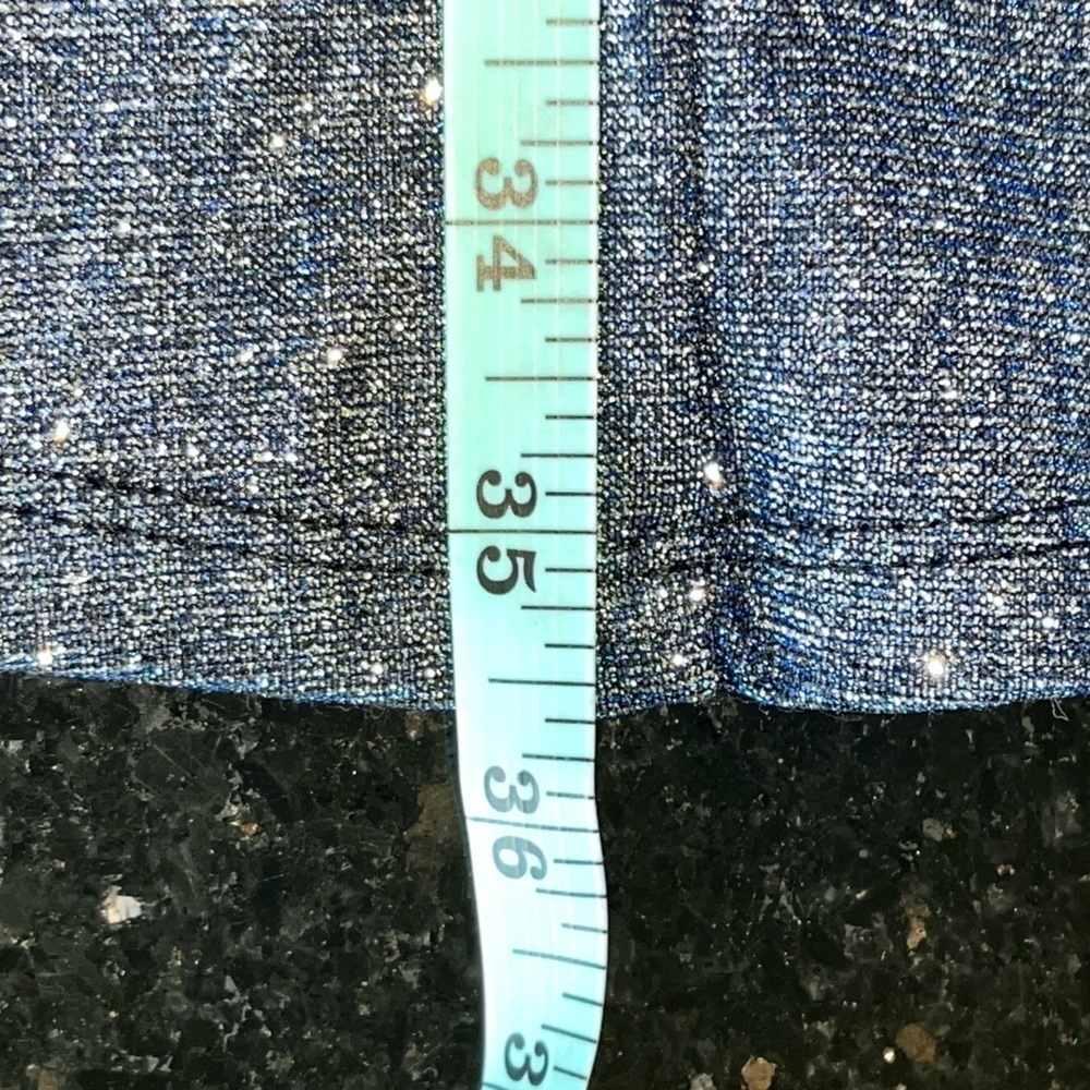 Speechless kids blue glitter dress with rhinestones waist - Picture 14 of 15